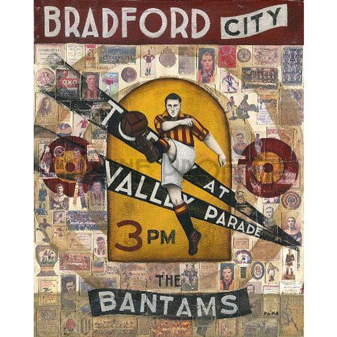 Bradford City Gift - Bradford Today At Valley Parade Limited Edition Football Print by Paine Proffitt | BWSportsArt