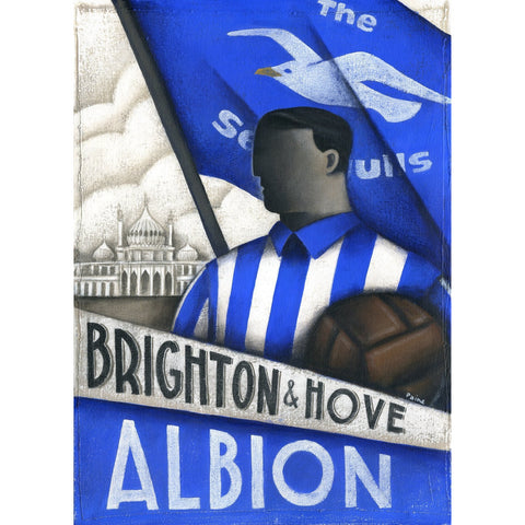 Brighton and Hove Albion - The Seagulls Limited Edition Print by Paine Proffitt | BWSportsArt