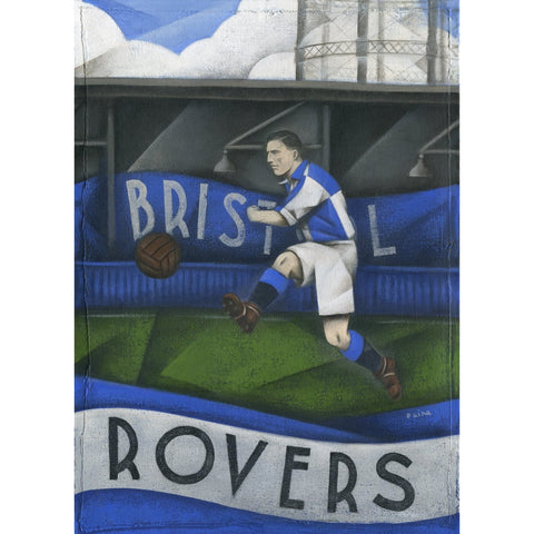 Bristol Rovers Gift - At Eastville Ltd Edition Football Print by Paine Proffitt | BWSportsArt