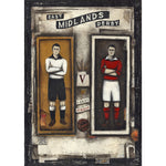 Derby County Gift - Derby v Forest Players Ltd Edition Signed Football Print | BWSportsArt