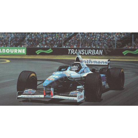 Formula1 Damon Hill Ltd Edition Signed Print Gift by Ivan Berryman | BWSportsArt