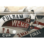 Fulham Gift - Fulham At Wembley 1975 Ltd Ed Signed Football Print by Paine Proffitt | BWSportsArt