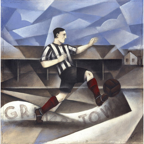 Grimsby Town Gift - Grimsby Town Afternoon Ltd Edition Football Print by Paine Proffitt | BWSportsArt