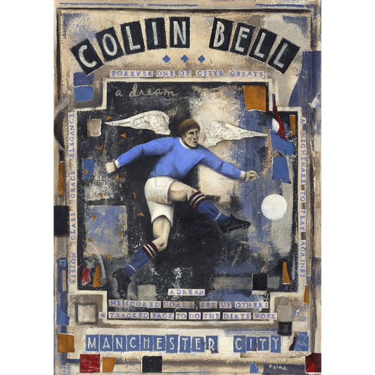 Man City Gift - Colin Bell Ltd Edition Signed Football Print | BWSportsArt