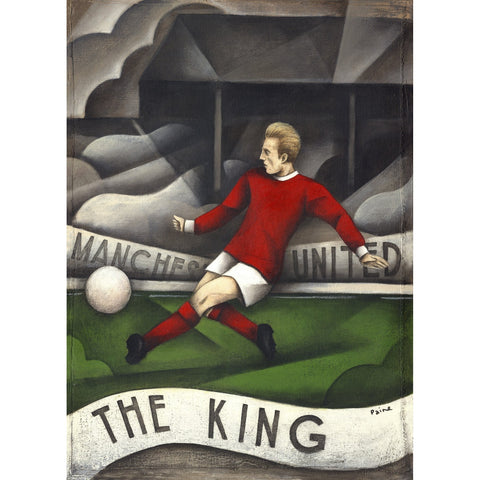 Manchester Utd - The King Ltd Edition Print by Paine Proffitt | BWSportsArt