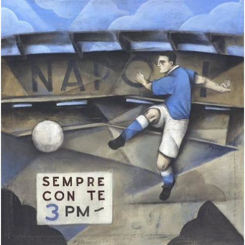 Italian Football Gift - Napoli Sempre Con Te Limited Edition Print by Paine Proffitt | BWSportsArt