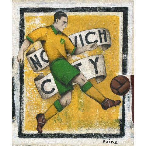 Norwich City FC - Norwich City Ltd Edition Print by Paine Proffitt | BWSportsArt
