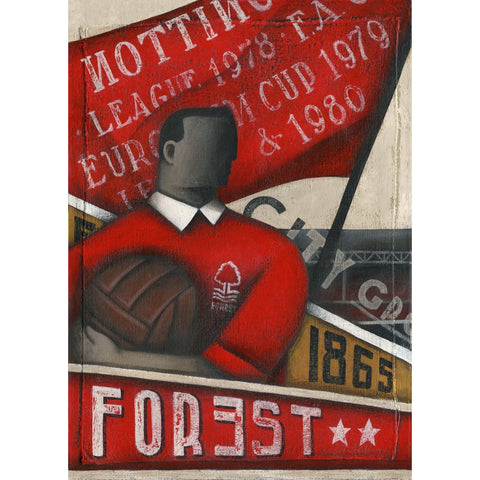 Notts Forest Gift - Soviet Ltd Edition Signed Football Print by Paine Proffitt | BWSportsArt