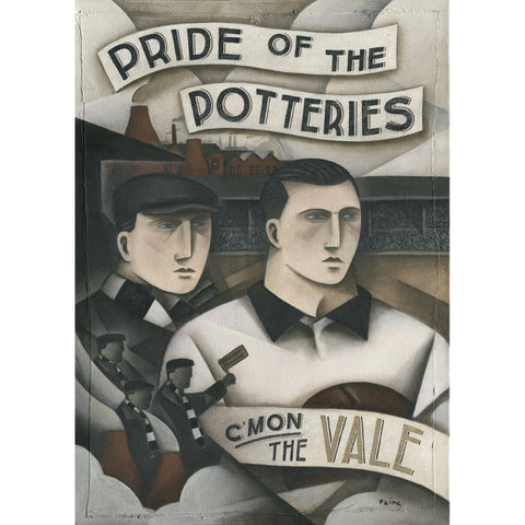 Port Vale Gift - Heros and Bottle Kilns Ltd Edition Signed Football Print by Paine Proffitt | BWSportsArt