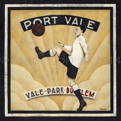 Port Vale Gift - Port Vale Art Deco Ltd Edition Signed Football Print | BWSportsArt