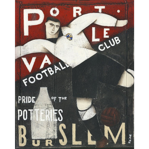 Port Vale Gift - Port Vale Pride of Burslem Limited signed Football Print | BWSportsArt