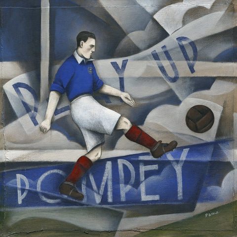 Portsmouth - Play Up Pompey Limited Edition Print by Paine Proffitt | BWSportsArt