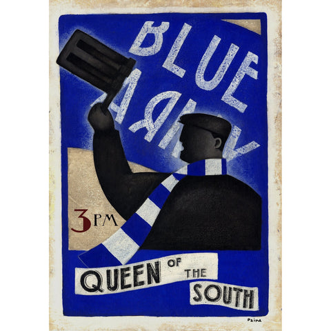 Queen Of The South Blue Army Ltd Edition Print by Paine Proffitt | BWSportsArt