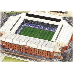 Rangers Signed Print Gift - Ibrox Stadium by Kevin Fletcher | BWSportsArt