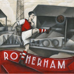 Rotherham Football Gift - Rotherham Ltd Ed Signed Football Print | BWSportsArt