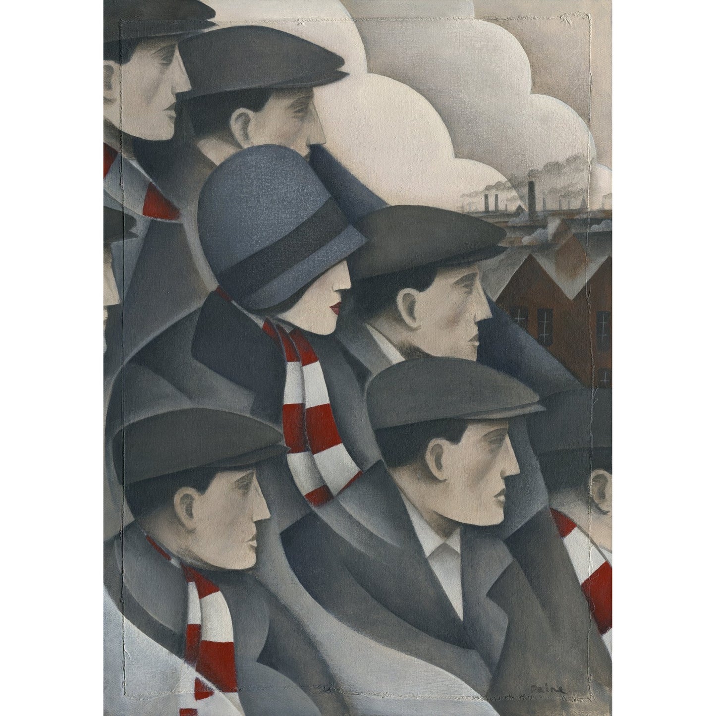 Stevenage Town The Crowd Ltd Edition Print by Paine Proffitt | BWSportsArt