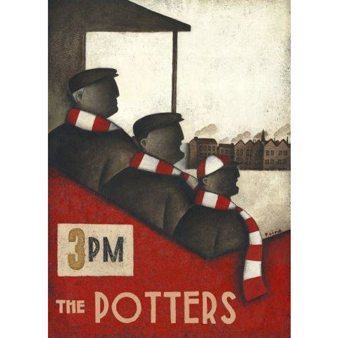 Stoke City Gift - Pottery Dust in Our Family Blood Limited Edition Football Print by Paine Proffitt | BWSportsArt