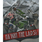 Sunderland Gift - Ha'way The Lads WWII Limited Edition Football Print by Paine Proffitt | BWSportsArt
