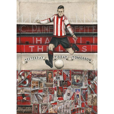 Sunderland Gift - Yesterday, Today and Tomorrow Limited Edition Football Print by Paine Proffitt | BWSportsArt