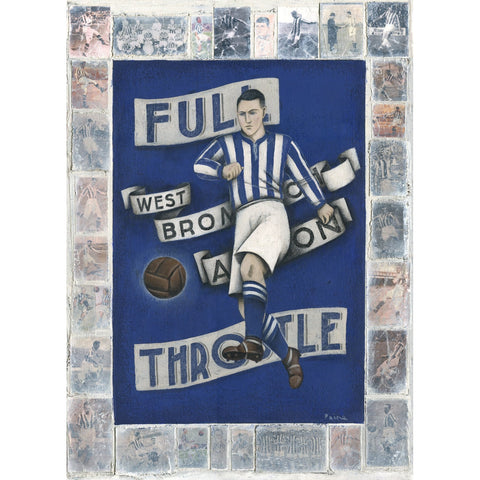 West Brom Gift - West Bromwich Limited Edition Football Print by Paine Proffitt | BWSportsArt