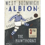 West Bromwich Albion Gift - West Bromwich Albion Ltd Edition Football Print by Paine Proffitt | BWSportsArt