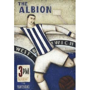West Bromwich Albion Gift - West Brom Art Deco Ltd Edition Football Print by Paine Proffitt | BWSportsArt