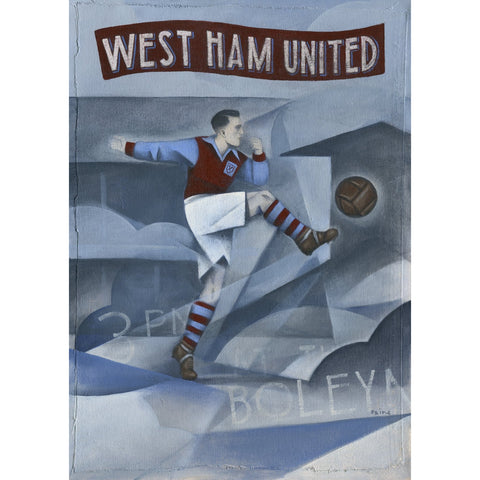 West Ham United Gift - Memories of The Boleyn Ltd Edition Signed Football Print | BWSportsArt