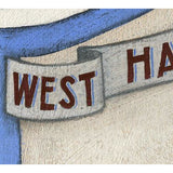 West Ham United Gift - West Ham Plaque Ltd Edition Signed Football Print | BWSportsArt